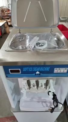 آلة آيس كريم ناعمة مع 2x2.1L خزان التجميد 360-460 كوب / ساعة الخروج R404A المبرد