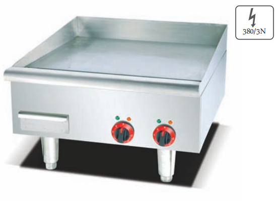 حفرة الفولاذ المقاوم للصدأ الكهربائية أجهزة طهي المطاعم الفضية 220-240v 50hz