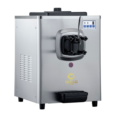 1.6L خزان التجميد آلة الآيس كريم ناعمة مع 5L هوبر 220-240 فولت الجهد 100-150 كوب في الساعة