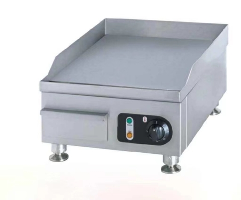 معدات الطهي الكهربائية التجارية 0C إلى 100C الصلب المقاوم للصدأ الشواية 220-240V 50Hz الجهد