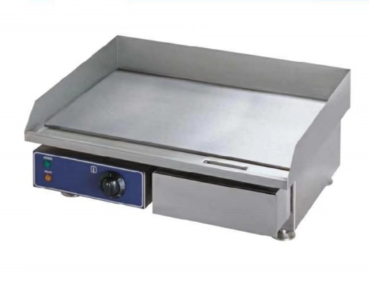 معدات الطهي الكهربائية التجارية 0C إلى 100C الصلب المقاوم للصدأ الشواية 220-240V 50Hz الجهد