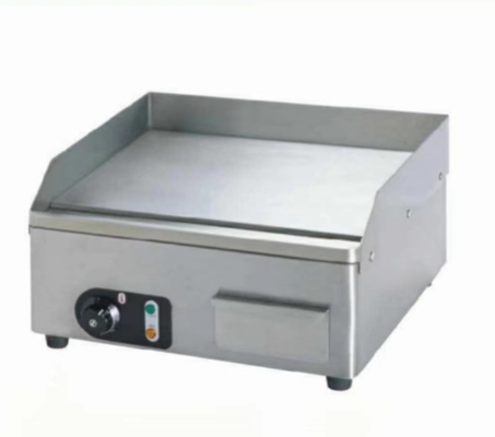 معدات الطهي الكهربائية التجارية 0C إلى 100C الصلب المقاوم للصدأ الشواية 220-240V 50Hz الجهد
