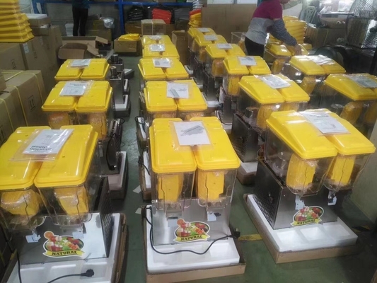 موزع عصير 32 لتر مع وظيفة تبريد المبرد R134a باللون الأسود / البرتقالي / الأخضر / الأصفر