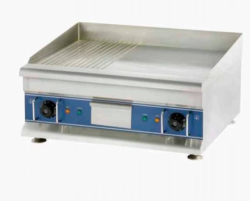 الشواية الكهربائية من الفولاذ المقاوم للصدأ تطبخ مختلف الأطعمة عند 0 °C ~ 100 °C نطاق درجة الحرارة لمطابخ المطاعم