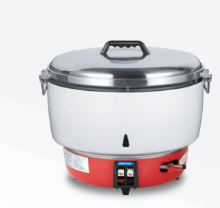 طباخ الأرز الحديدي 25L 0-100\u2103 معدات الطبخ المطبخ في الأسود / الأبيض / الأزرق
