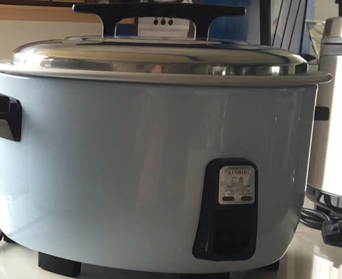 طباخ الأرز الحديدي 25L 0-100\u2103 معدات الطبخ المطبخ في الأسود / الأبيض / الأزرق