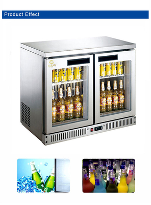 180L بار الهواء تبريد الثلاجة مع تبريد المروحة R134a نطاق درجة حرارة المبرد 4.C إلى 8.C
