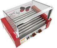 شواية الهوت دوغ من الدرجة التجارية 240V / 50HZ مع التحكم في درجة الحرارة المستقلة من الأمام والخلف