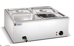 3 خزانات مطبخ تجاري مع 220-240 فولت / 50-60 هرتز التيار الكهربائي Bain Marie