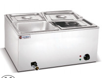3 خزانات مطبخ تجاري مع 220-240 فولت / 50-60 هرتز التيار الكهربائي Bain Marie
