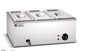 ملحقات معالجة الغذاء 2 خزانات كهربائية Bain Marie مع التكنولوجيا المتقدمة والمواد