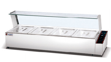 3 خزانات مطبخ تجاري مع 220-240 فولت / 50-60 هرتز التيار الكهربائي Bain Marie
