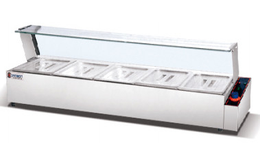 3 خزانات مطبخ تجاري مع 220-240 فولت / 50-60 هرتز التيار الكهربائي Bain Marie