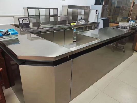 أجهزة الطعام الحديثة معدات الضيافة الصناعية حجم الطاولة الدعم الأبعاد غير القياسية الطول / العرض / الشكل'' القياس تخصيص