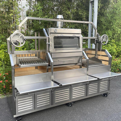 Heavy Duty Large Commercial Charcoal Chicken Rotisserie Grill Machine for Restaurant Catering