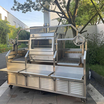 Heavy Duty Large Commercial Charcoal Chicken Rotisserie Grill Machine for Restaurant Catering