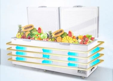 700L معدات التبريد الصناعية سوبر ماركت الفريزر التجاري